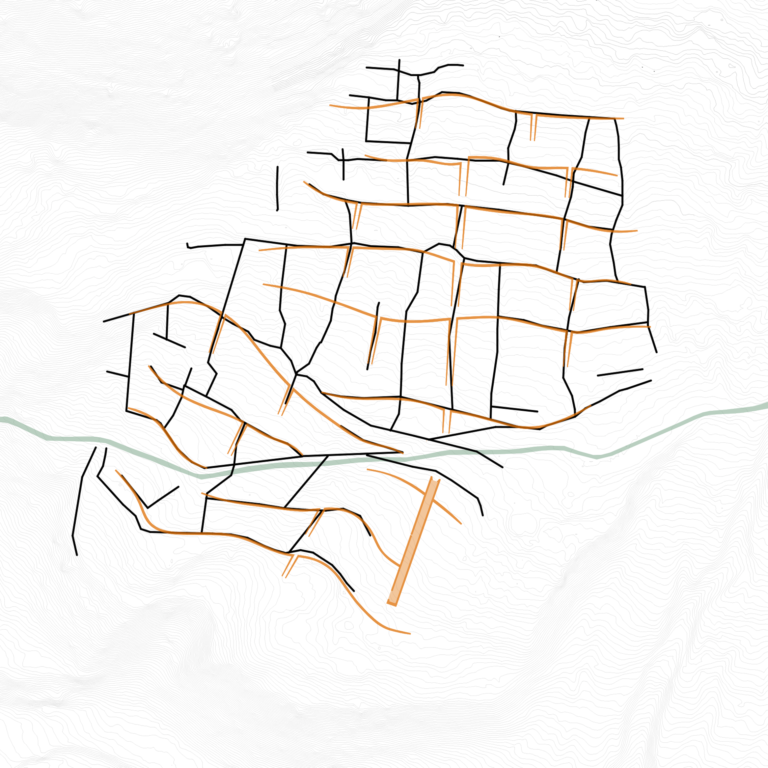 Muntac - existing site ETHZ, Corinna Menn, Bergell, Records of a Territory, productive walls, muntac, stone wall, existing site
