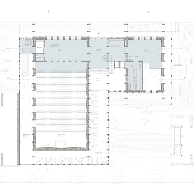 ZHAW, campus états-unis, bachelor thesis, Unicampus, clay, auditorium, ground floor
