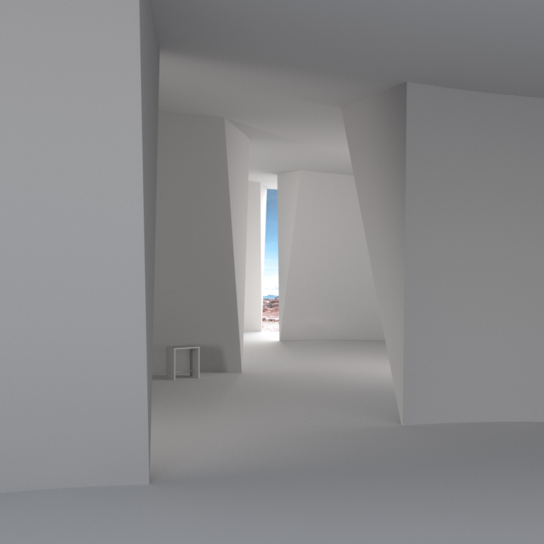 white rendering - space ETHZ, Angela Deuber, grafting, infinity, Alp d‘Ur, Poschiavo, white rendering, space