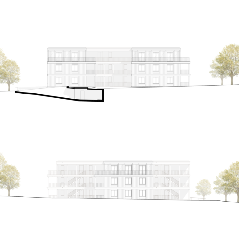 elevations - ©schmid-zioerjen.ch Schmid Ziörjen Architektenkollektiv, Binningen, Holzbau, Wooden Building, elevations
