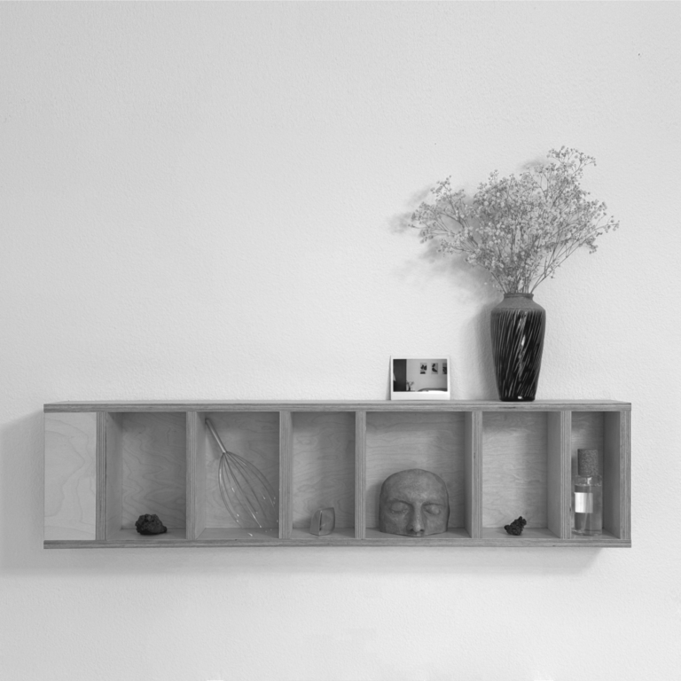 wall cabinet Dominic Deppeler, birch wood, wall cabinet, bedroom, natural, foto